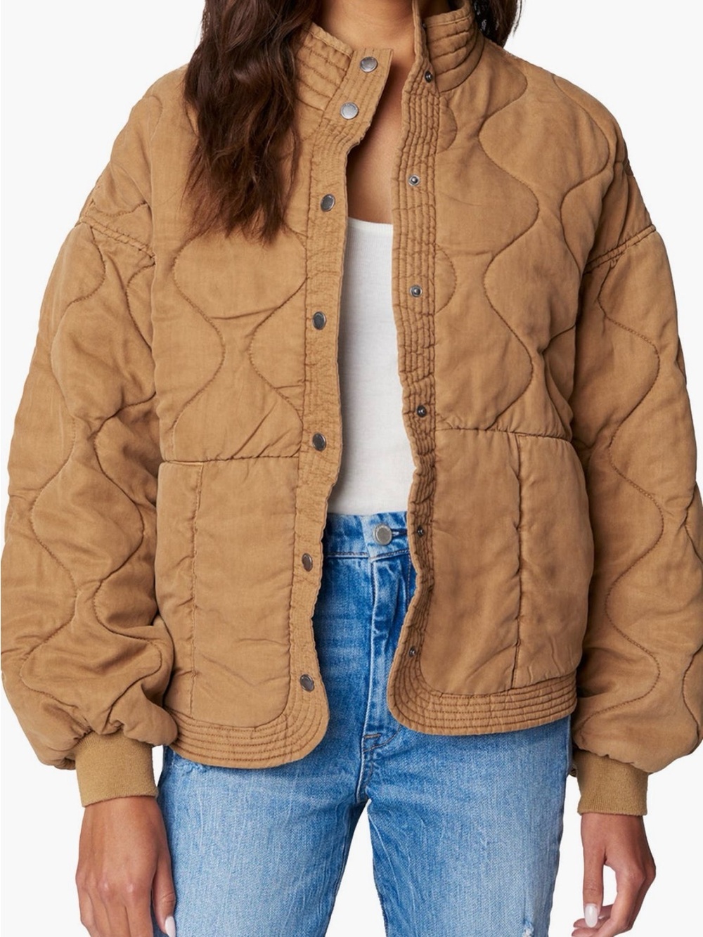 BLANKNYC Quilted Jacket in Chai Tea